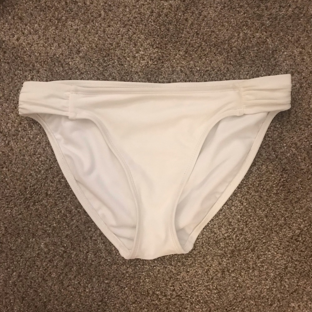White bikini bottoms